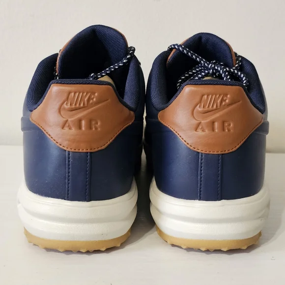 Nike Lunar Force 1 LF1 Duckboot Low Obsidian Saddle Brown Sneakers Men's Size 15 - Picture 4 of 9